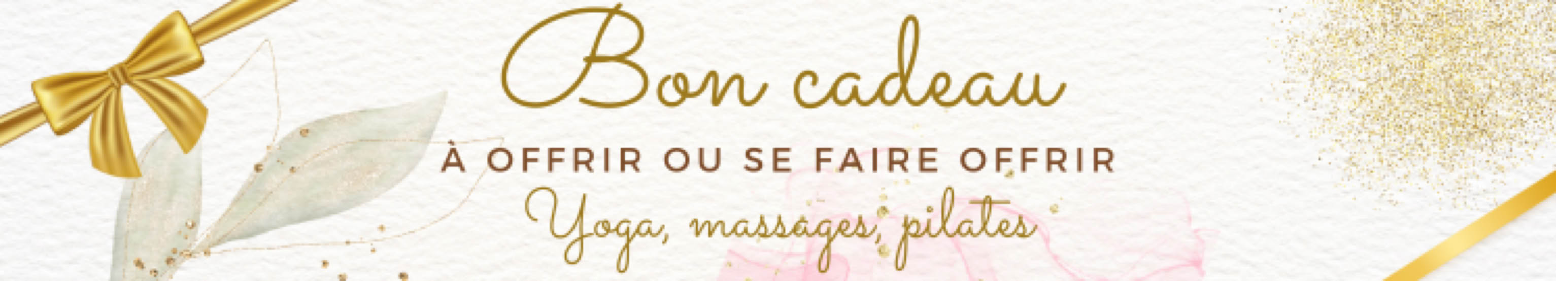Offrez du bien-être avec les bons cadeaux Yoga, Massages, Pilates 