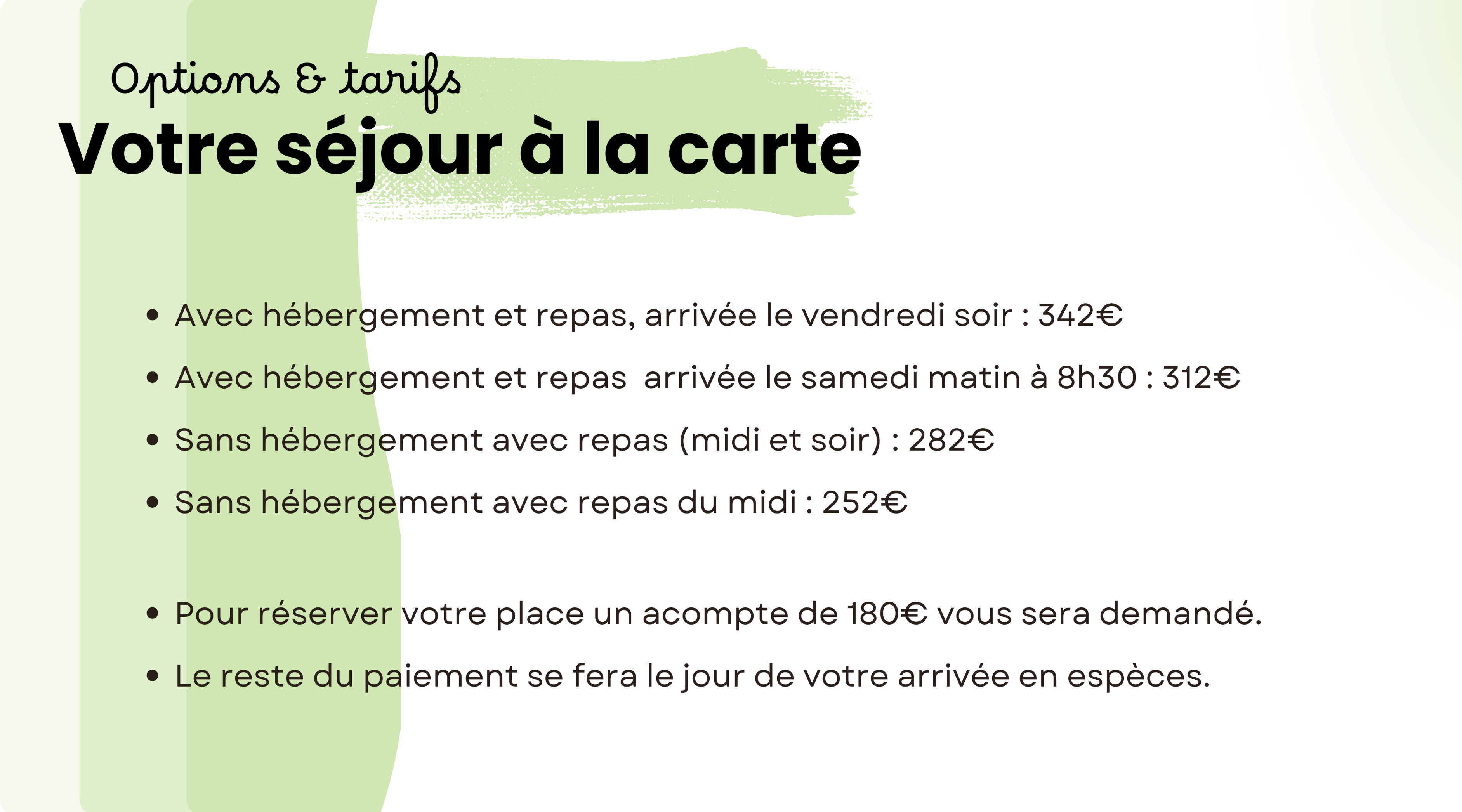 Retraite Yoga et Pilates en Creuse, tarifs 