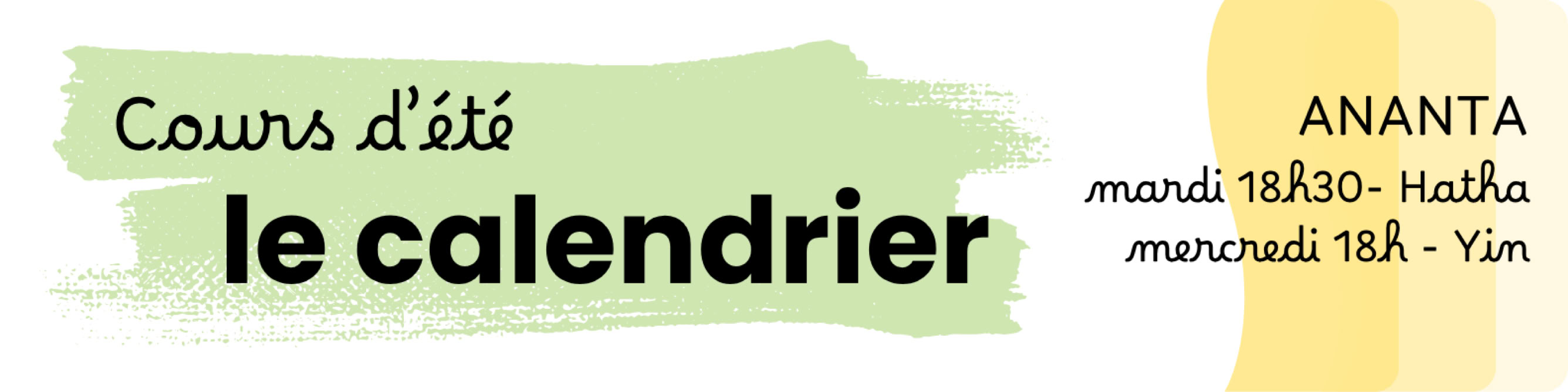 Calendrier cours de yoga en Creuse à Bellegarde